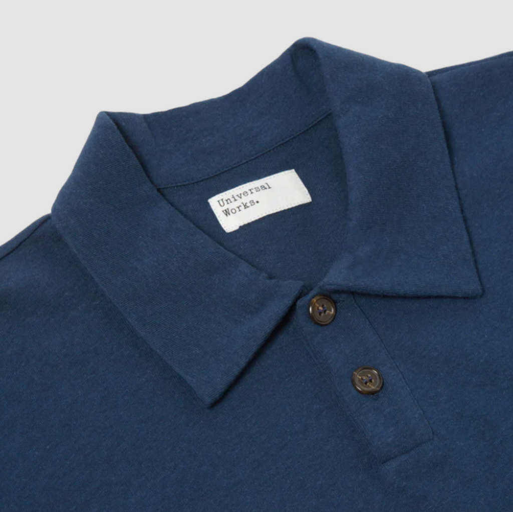 Contemporary Polo Shirt: Comfortable and sustainable blend of organic cotton and hemp. Versatile addition to any wardrobe.