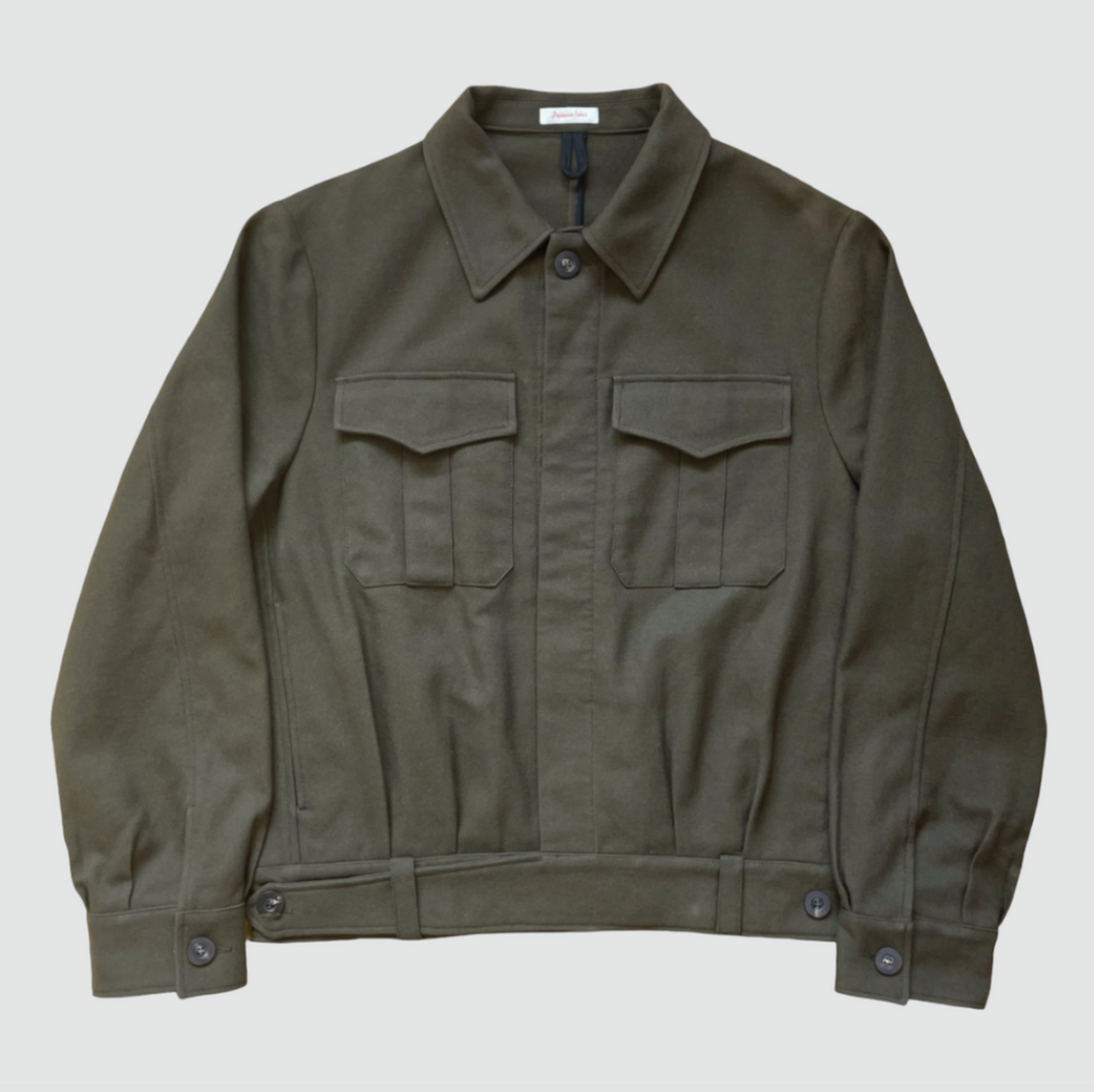 ABCL Garments Aviator Yarn Dyed Army Serge - Green