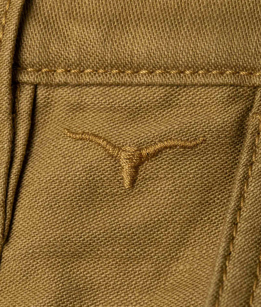 Benzak BC-03 Straight Chino - Golden Brown: Military-inspired army green chinos with a straight leg, YKK zip fly, and durable Japanese cotton fabric.