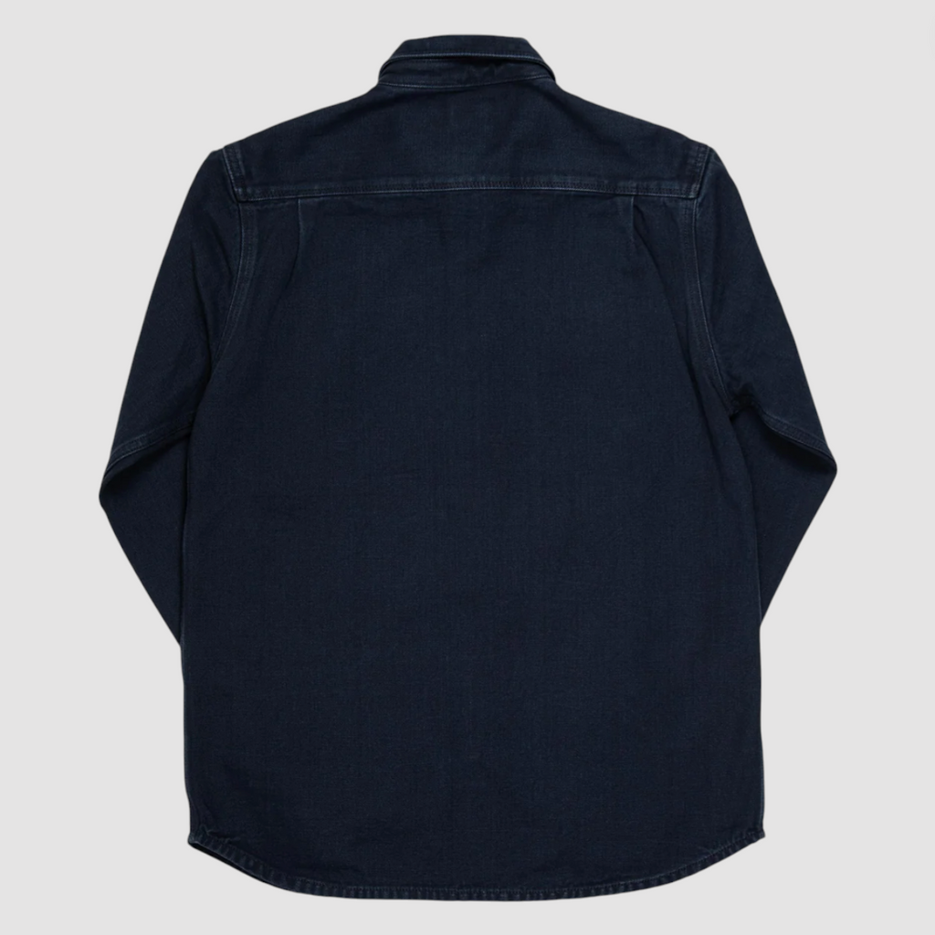 Versatile scout-style overshirt in 13 oz. Italian broken twill fabric with large chest pockets, tonal buttons, and sustainable Tencel™ blend.