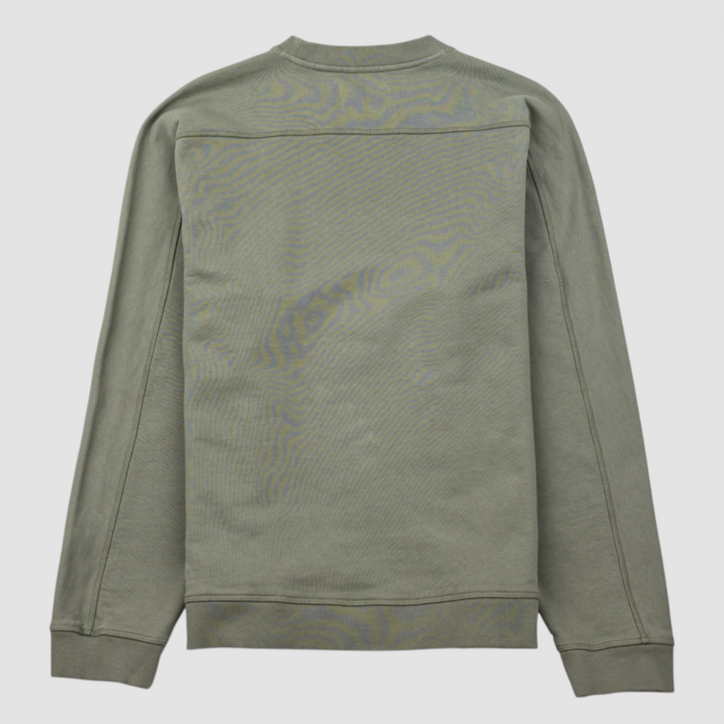 Green sweatshirt on a white background.