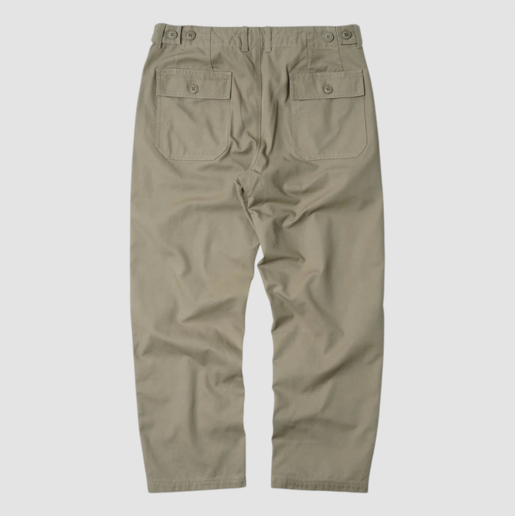Beige pants on a white background.