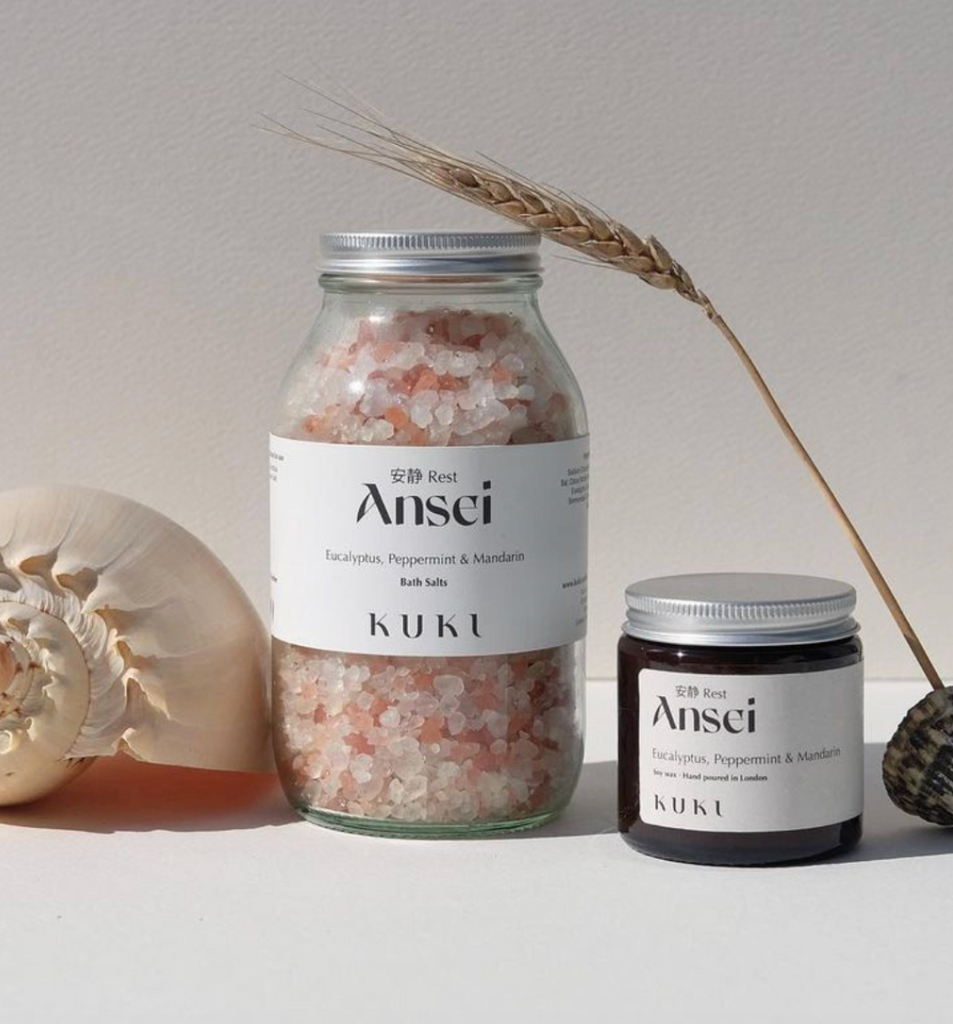 Kuki Ansei Bath Salts - Eucalyptus, Peppermint & Mandarin
