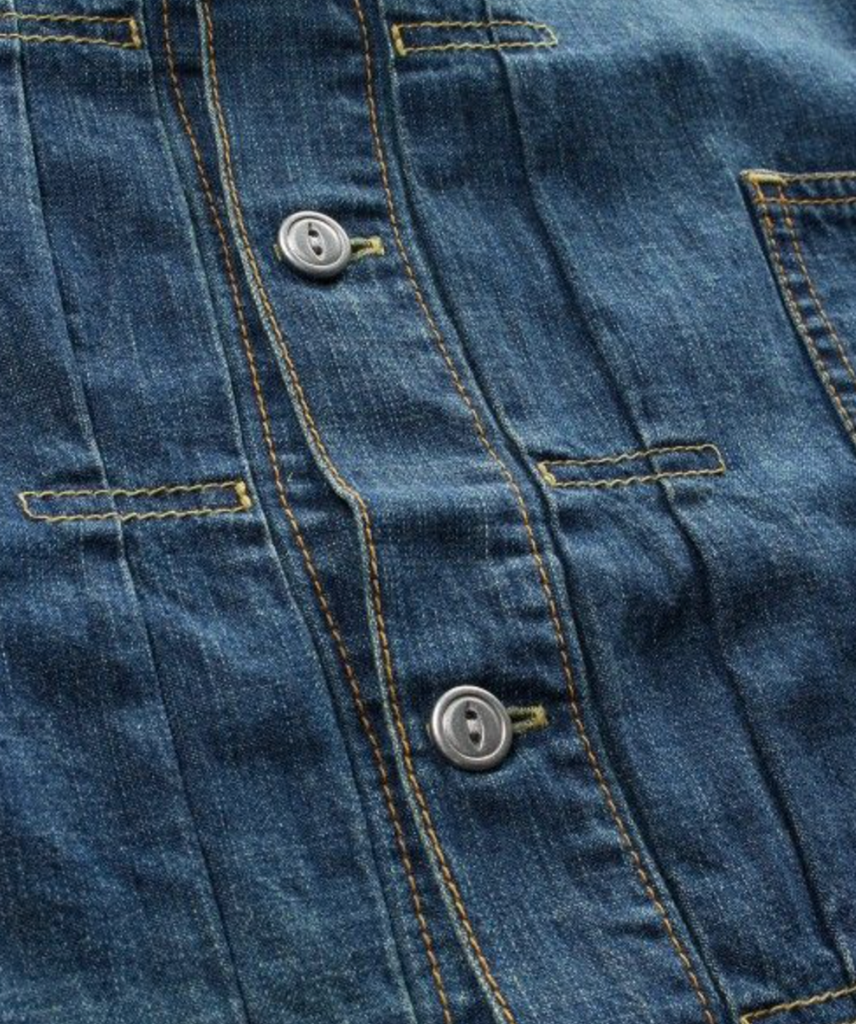 Momotaro 05-197 Denim Shirt made from 8oz denim, featuring unique aging processing and authentic Japanese craftsmanship.