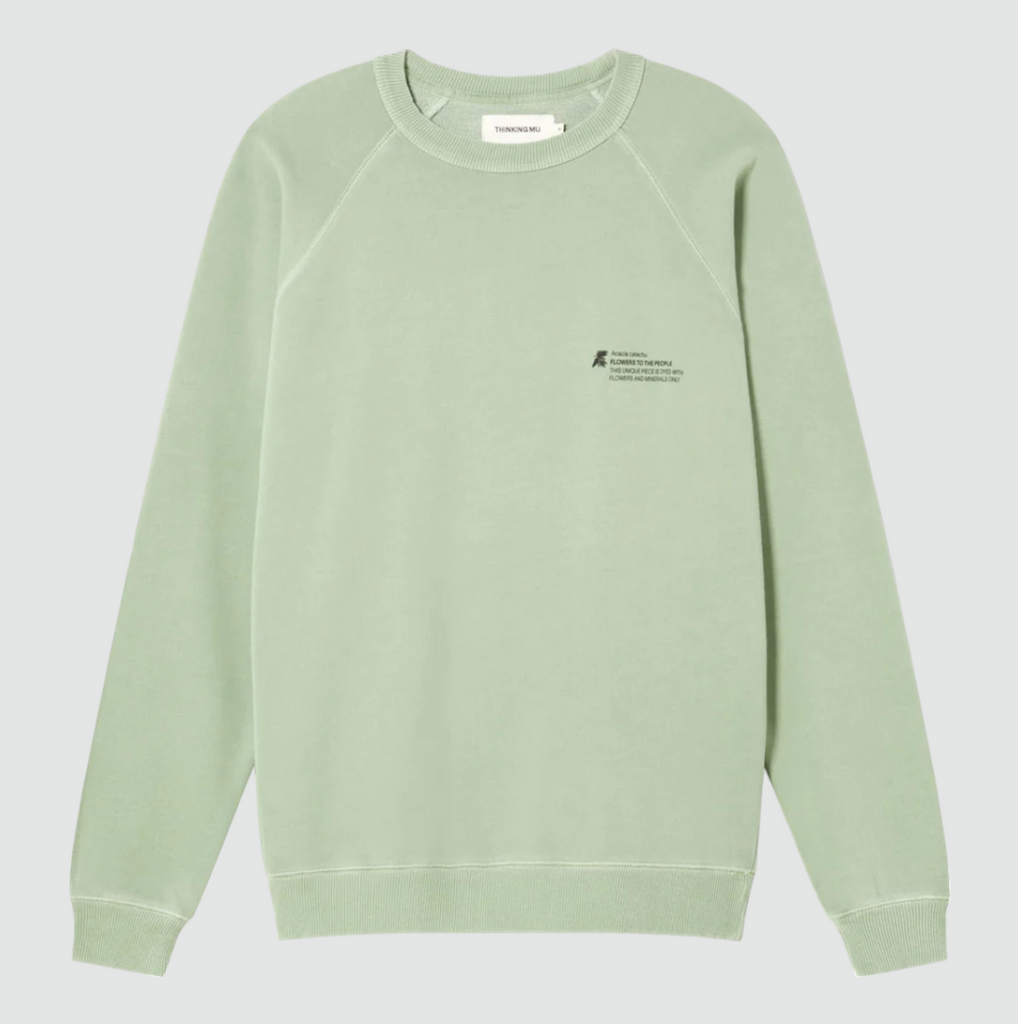 Thinking Mu Acacia FTP Sweatshirt - Organic cotton men's sweatshirt with regular cut, round neckline, and long sleeves, sustainably made in Portugal.