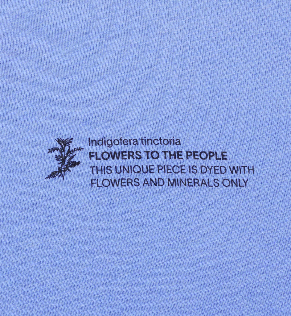 Thinking Mu FTP T-shirt - Indigofera - Organic cotton tee with relaxed fit, round neckline, and short sleeves, sustainably crafted in Portugal