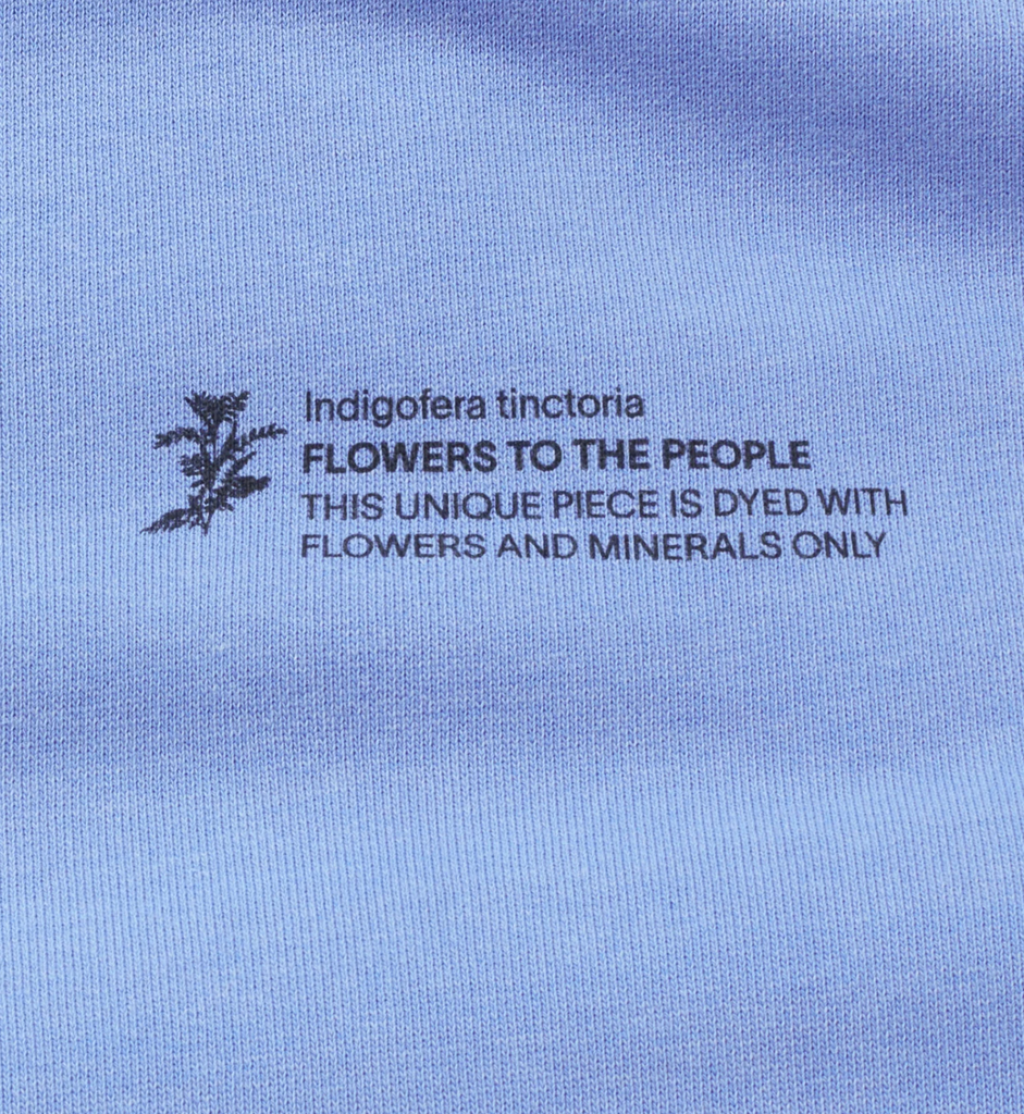 Thinking Mu Indigofera FTP Men's Sweatshirt - Organic cotton sweatshirt with regular cut, round neckline, and long sleeves, sustainably made in Portugal