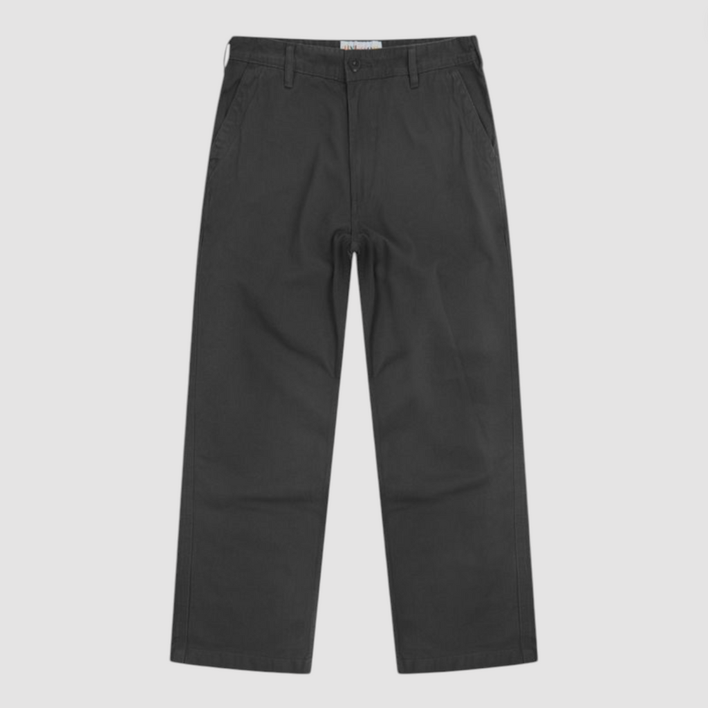 Grey pants on a light gray background.