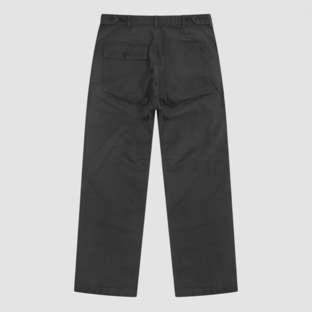 Grey pants on a light gray background.