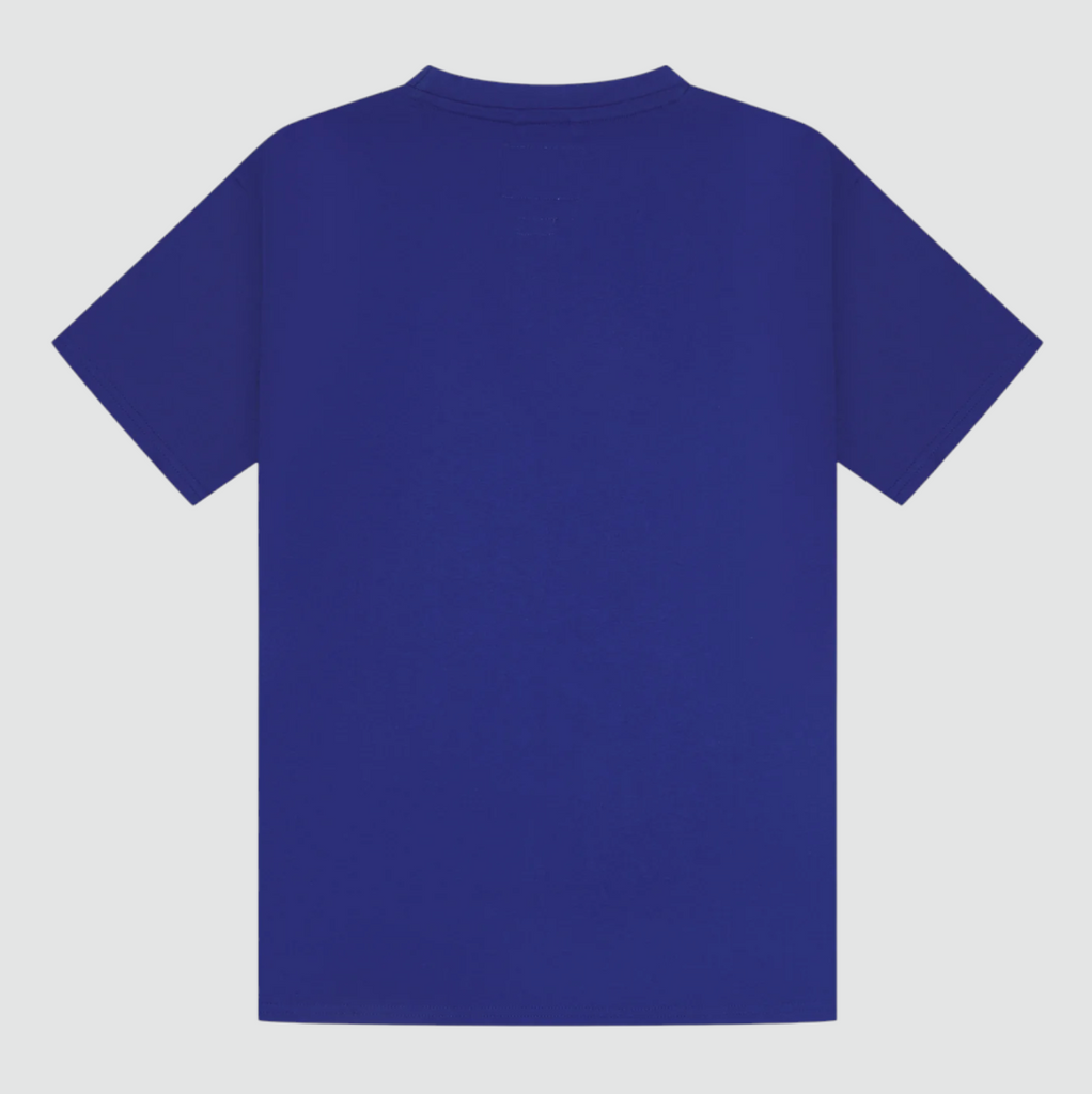 USKEES #7006 T-shirt in Ultra Blue, 100% organic cotton, enzyme-washed for a soft, lived-in feel, with a loose and comfortable fit.