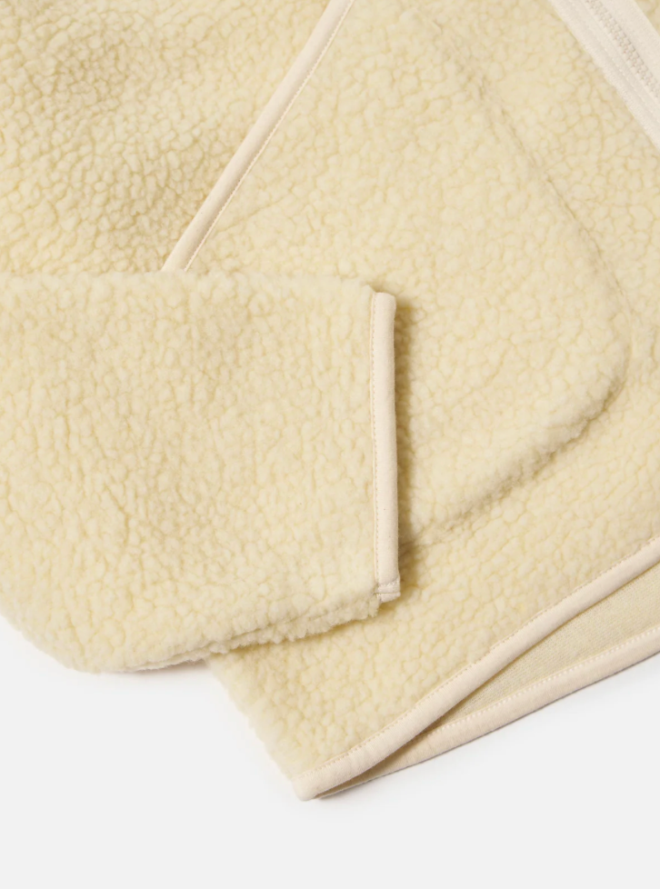 Ecru Fleece jacket on a white background.